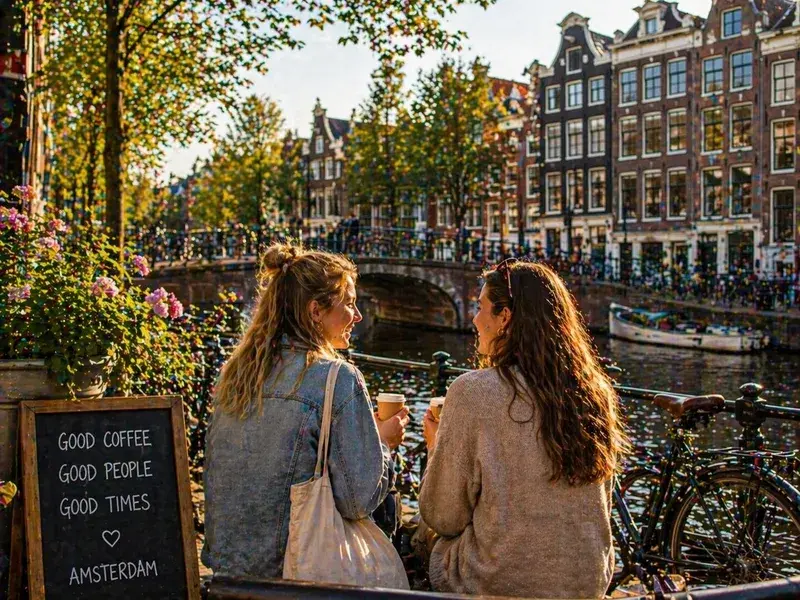 Adventure Quest artwork for the “Shared Amsterdam Moment” mission in Amsterdam Explorer.