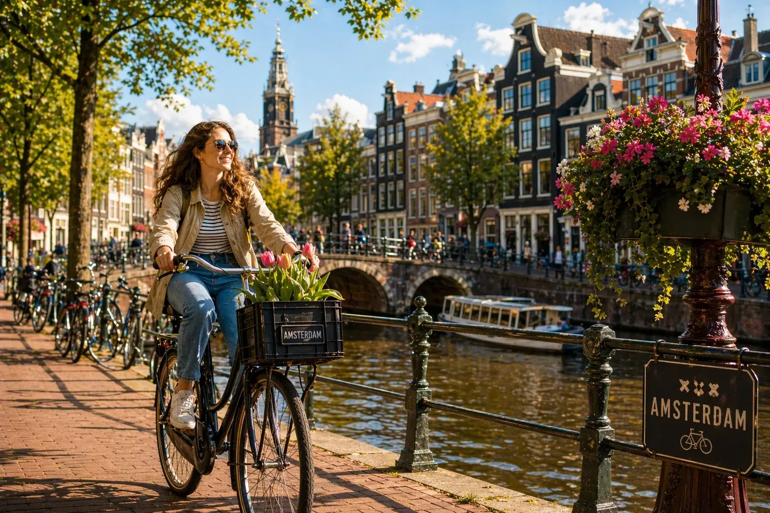 Adventure Quest artwork for the Bike Through Amsterdam adventure.