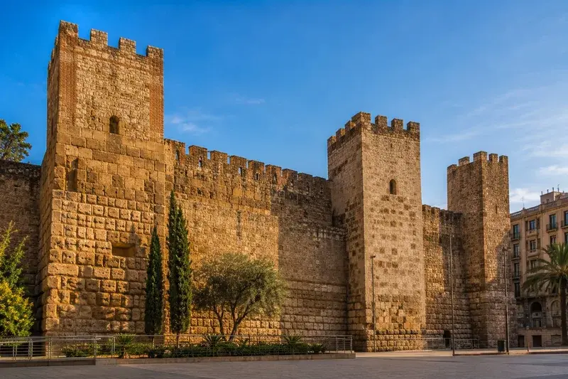Adventure Quest artwork for the “The Roman Walls” mission in Gothic Quarter Explorer.