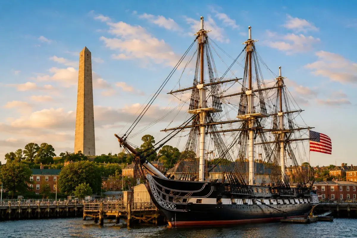 Adventure Quest card artwork for the Charlestown & the Navy Yard Explorer adventure.