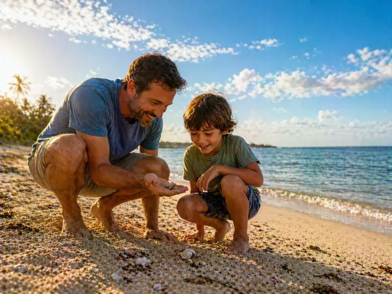 Adventure Quest artwork for the “Shared Moment” mission in Beach Explorer.