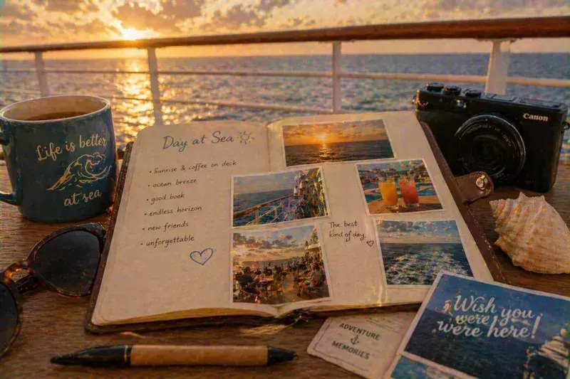 Adventure Quest artwork for the “Between Ports” mission in Day at Sea - Cruise Discovery.