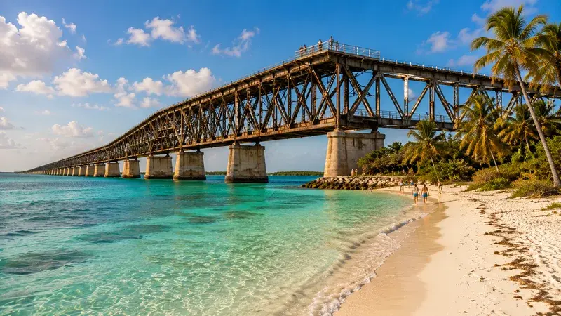 Adventure Quest artwork for the “Old Bahia Honda Bridge” mission in Bahia Honda Explorer.