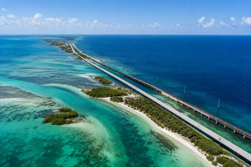 Adventure Quest artwork for the “Where Two Waters Meet” mission in Seven Mile Bridge Explorer.