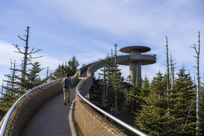 Adventure Quest artwork for the “Half-Mile Sky Walk” mission in Kuwohi — Top of the Smokies.