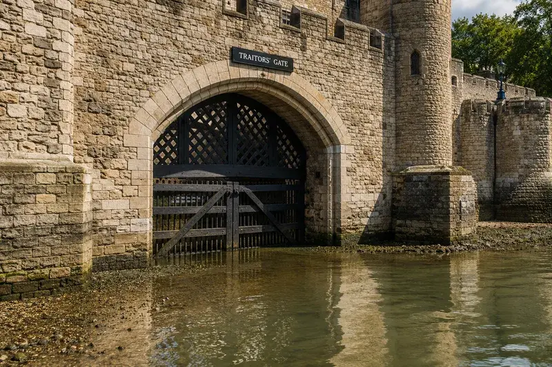 Adventure Quest artwork for the “Traitors' Gate” mission in Tower of London.