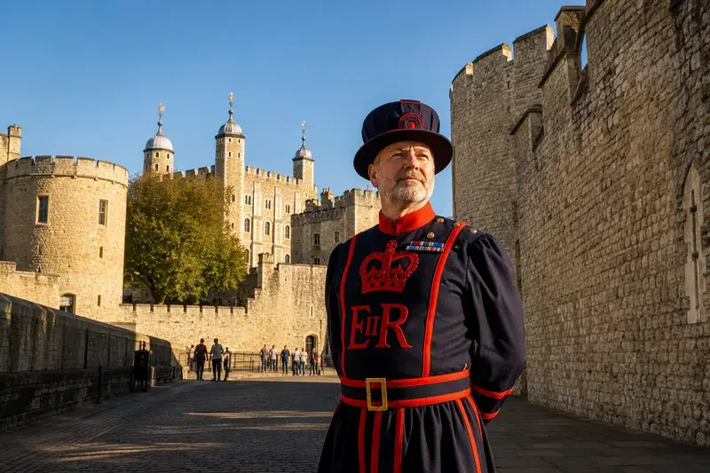 Adventure Quest artwork for the “The Beefeaters” mission in Tower of London.