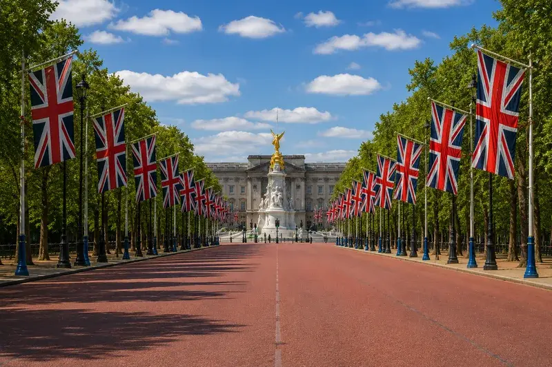 Adventure Quest artwork for the “The Royal Procession Route” mission in Westminster & Royal London.