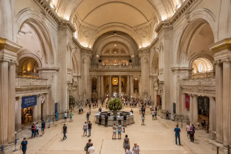 Adventure Quest artwork for the “The Temple Inside the Museum” mission in The Met Explorer.