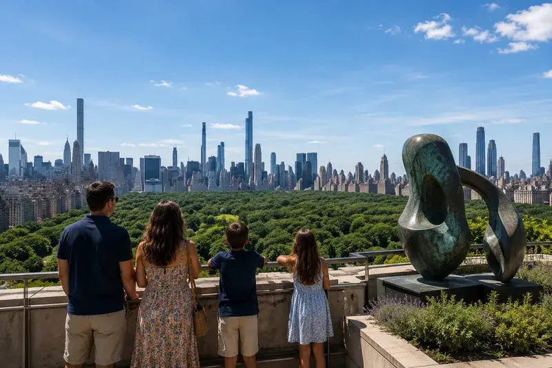 Adventure Quest artwork for the “The Roof Garden” mission in The Met Explorer.