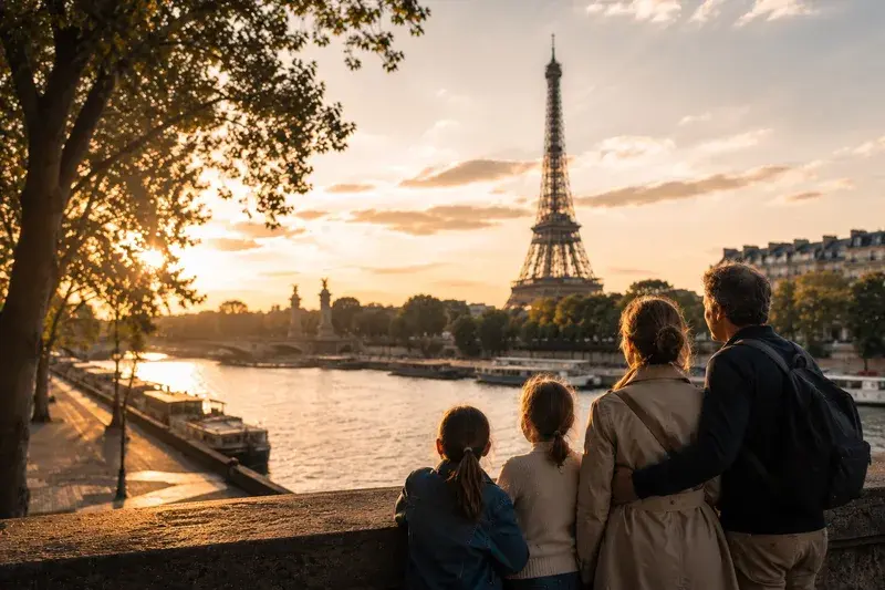 Adventure Quest artwork for the “Shared Paris Memory” mission in Eiffel & Champs-Elysees.