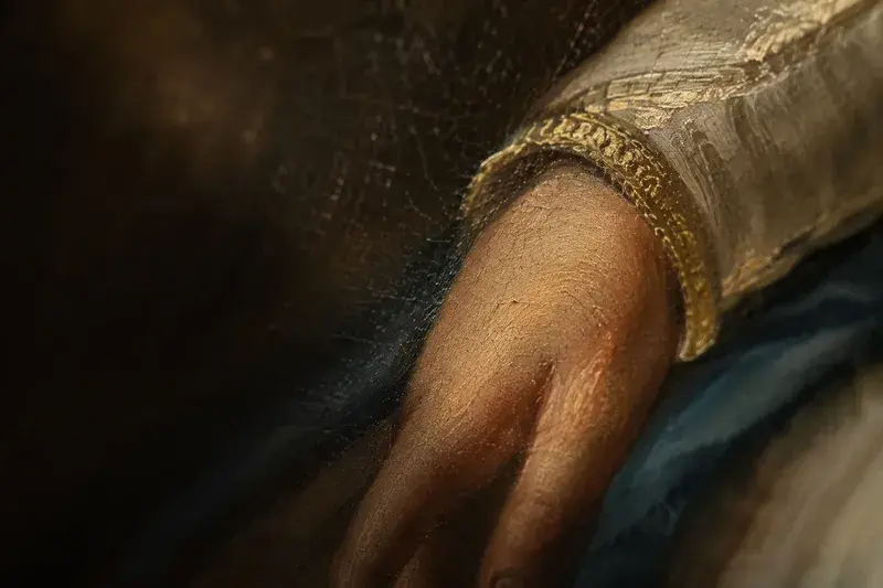 Adventure Quest artwork for the “Tiny Detail” mission in Louvre Experience.