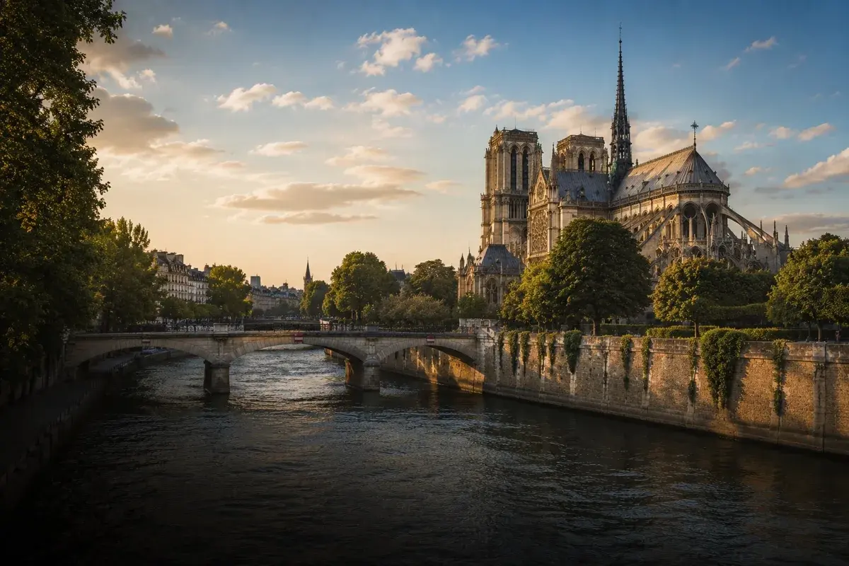 Adventure Quest card artwork for the Notre-Dame Explorer adventure.
