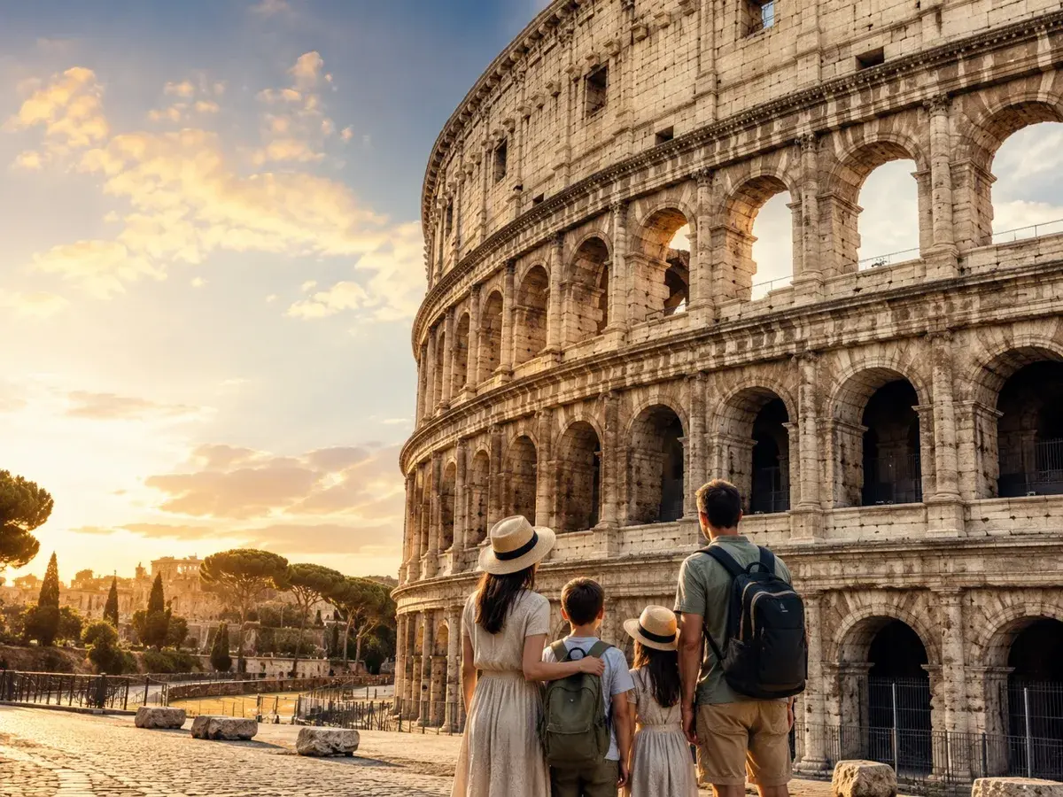 Adventure Quest card artwork for the Colosseum & Ancient Rome Explorer adventure.