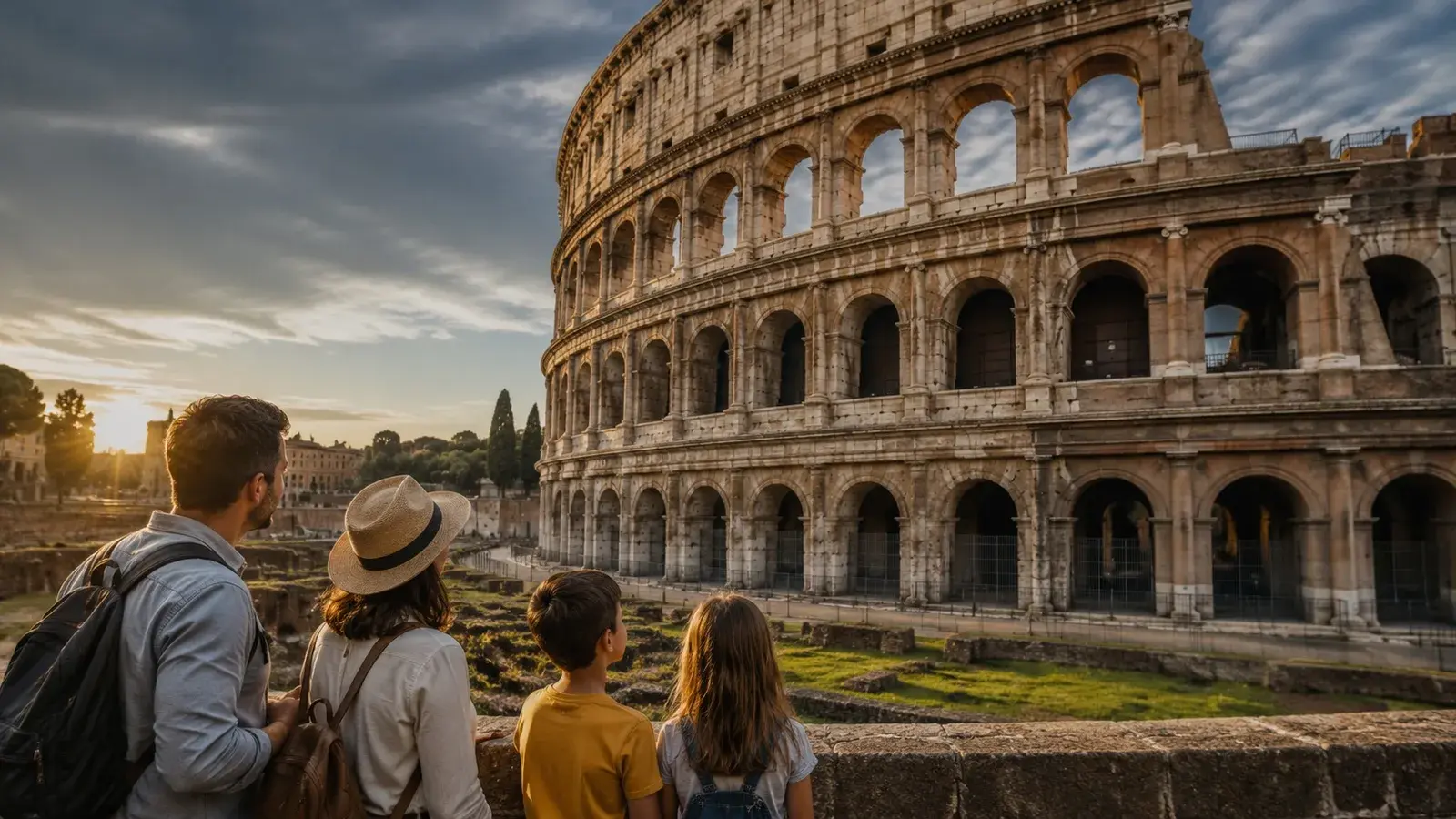 Adventure Quest artwork for the Rome Family Explorer collection: the Colosseum.