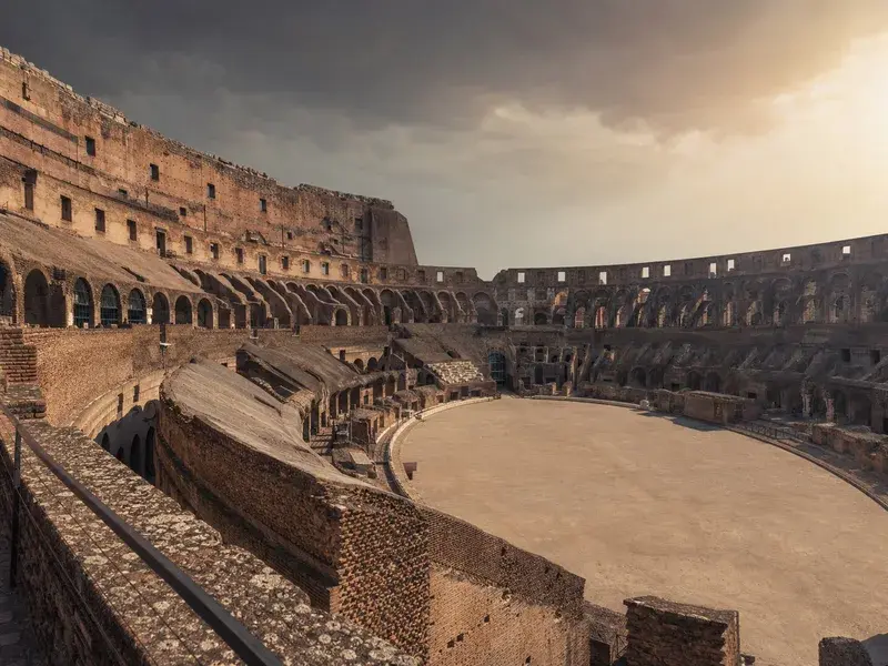 Adventure Quest artwork for the “Arena View” mission in Colosseum & Ancient Rome Explorer.