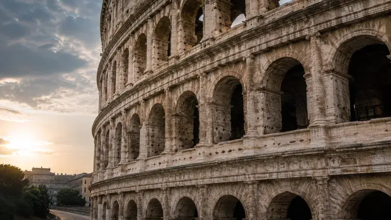 Adventure Quest artwork for the “Stone Arches” mission in Colosseum & Ancient Rome Explorer.