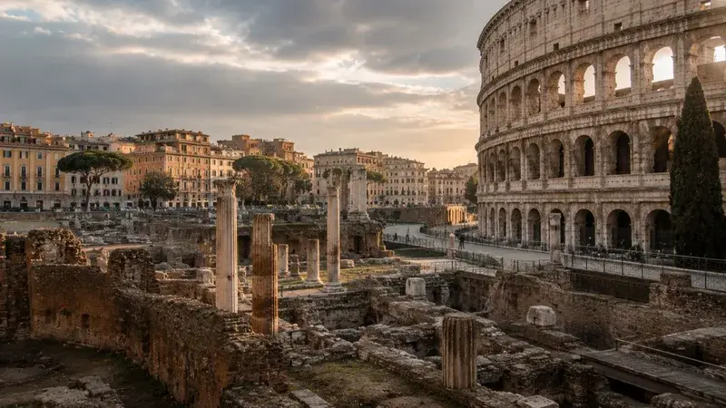 Adventure Quest artwork for the “Ancient Layers” mission in Colosseum & Ancient Rome Explorer.