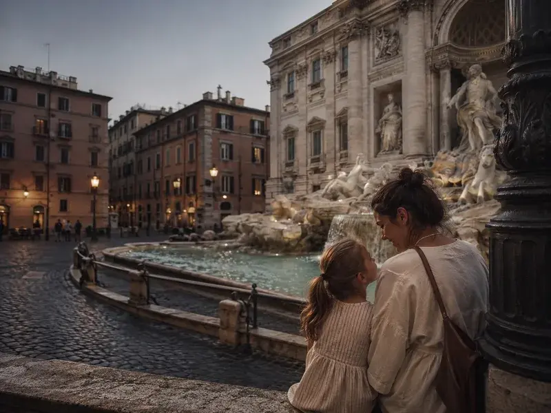 Adventure Quest artwork for the “Roman Moment” mission in Trevi Fountain & Piazza Quest.
