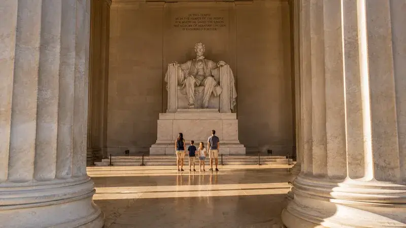 Adventure Quest artwork for the “Lincoln's Gaze” mission in Monuments.