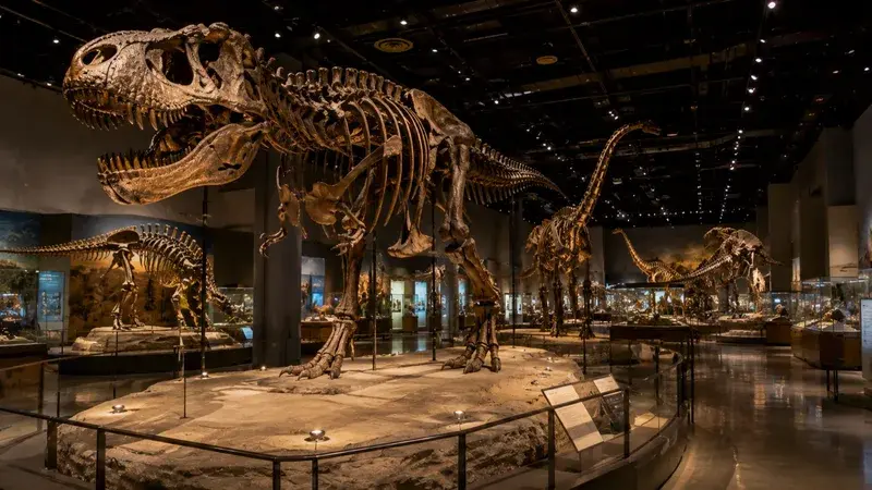 Adventure Quest artwork for the “Bones Beneath Us” mission in Natural History Museum.