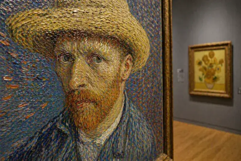 Adventure Quest artwork for the “Brush & Texture” mission in Van Gogh Experience.