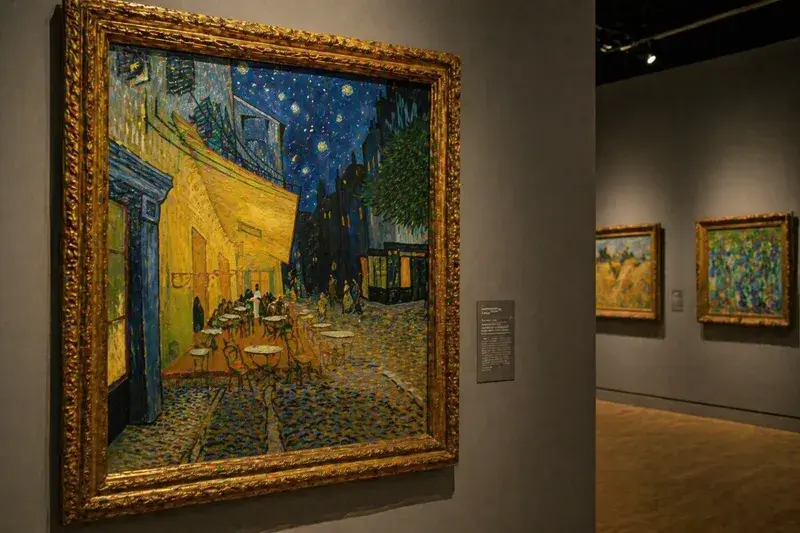 Adventure Quest artwork for the “Light in Art” mission in Van Gogh Experience.