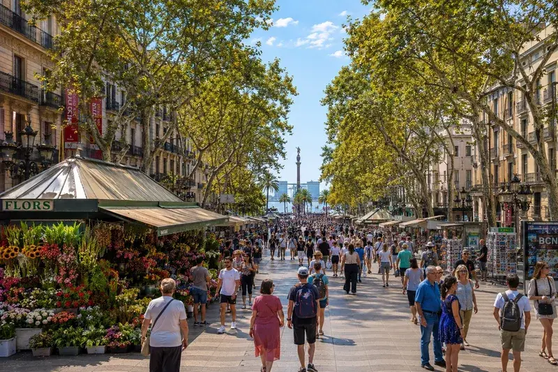 Adventure Quest artwork for the “Las Ramblas” mission in Barcelona Highlights Explorer.