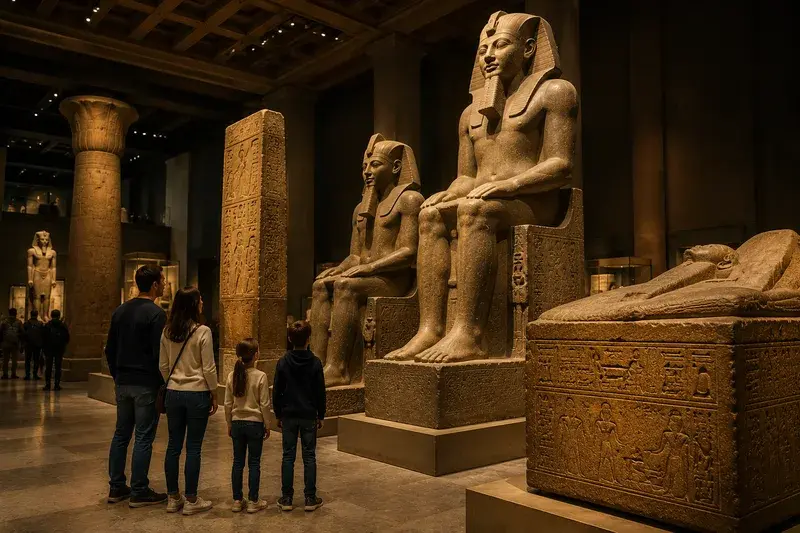 Adventure Quest artwork for the “Mummies of Ancient Egypt” mission in British Museum Explorer.