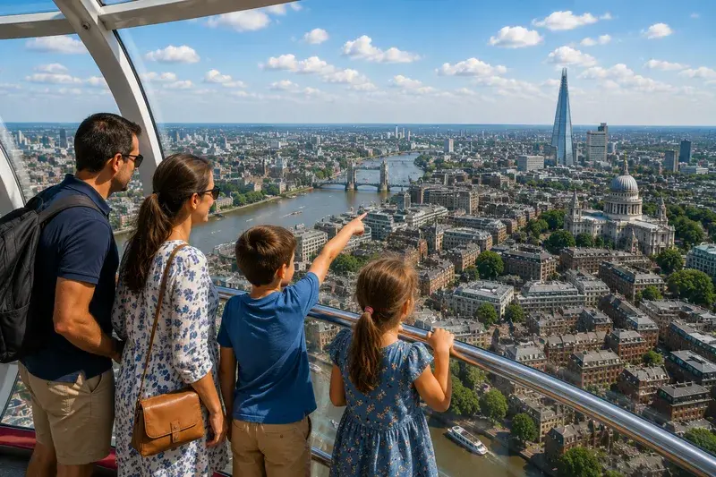 Adventure Quest artwork for the “Bridge by Bridge” mission in London Eye Explorer.