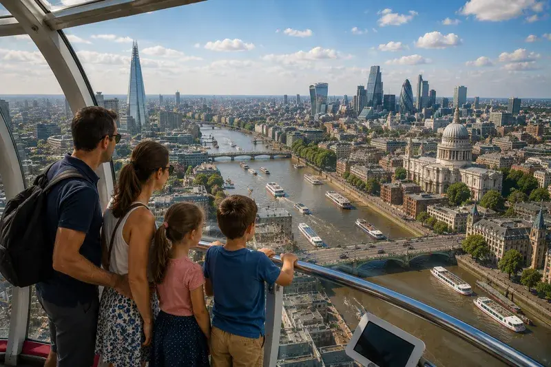Adventure Quest artwork for the “A City of Old and New” mission in London Eye Explorer.