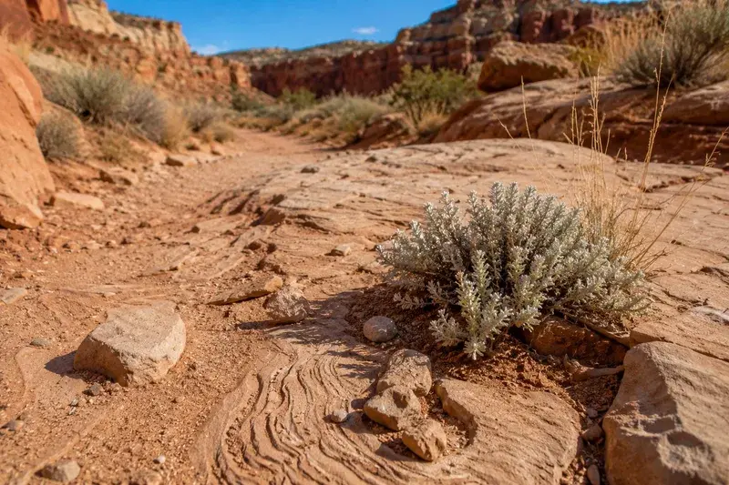 Adventure Quest artwork for the “Desert Texture” mission in Capitol Reef Canyon Explorer.